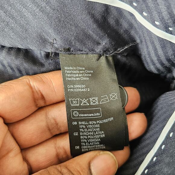 H & M Navy Blue Casual Slim Fit Pants Size 18 - Picture 9 of 9